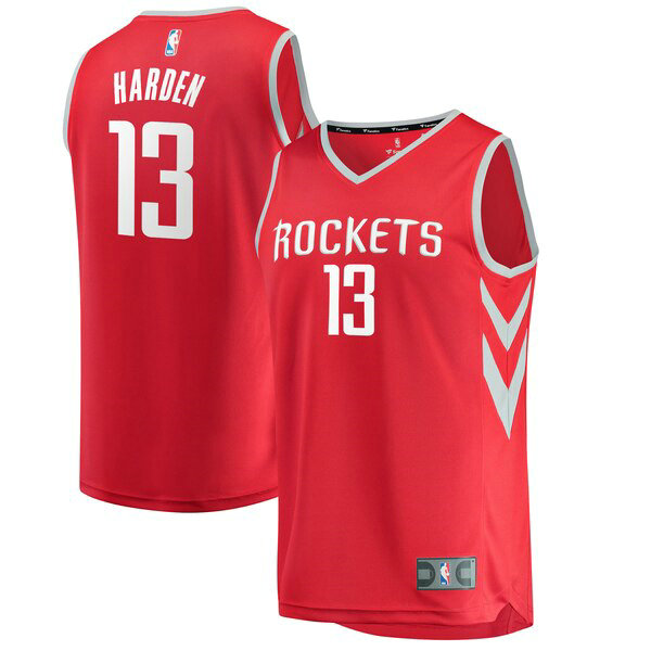 Maillot nba Houston Rockets Icon Edition Homme James Harden 13 Rouge